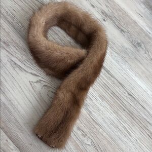mink fur STOLE COLLAR FUR SCARF real fur